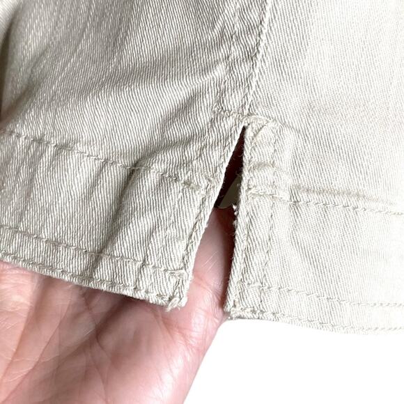 WOOLRICH Tan Capris Cotton/Spandex‎ Front Pockets Size 14 Petite - Picture 8 of 11
